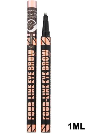  Bmdjdq Waterproof eyebrow pencil liquid eyebrow pen 4-tip eyebrow marker long-lasting smudge-proof 1 ml for women - Buy Online on GoSupps.com
