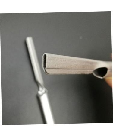 Minkissy 10 STK Pig Hair Blade Holder - Japanese Fish Tweezers & Metal Cleaning Devices for Body Care | Stainless Steel Scraper for Pigs - Buy Online on GoSupps.com