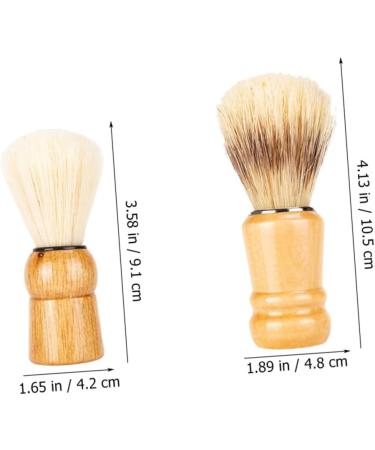 Minkissy 4-Piece Beard Brush Set | International Shipping - Solid Wood & Nylon Hairdresser Shaving Accessories - Buy Online on GoSupps.com