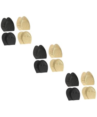 NOLITOY 12 Pairs Forefoot Half Size Pad Metatarsal Cushion Sole Insoles Bunion Toe Relief of Foot Metatarsal Sleeve Pad Shoe Insole Whelping Mat Men and Women Sponge High Heels