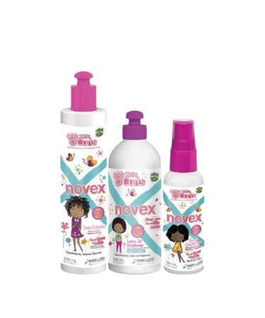 NOVEX My Little Curls Styling Bundle - Infused with natural oils for Toddlers and Kids - Curly Girl Friendly formula - providing more moisture, nutrition, and shine.
