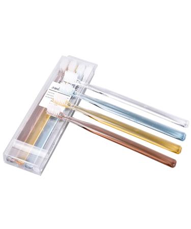 Minkissy 8 pieces boxes toothbrushes suit children's toothbrush coal toothbrush shopping car soft bristle adult toothbrush soft toothbrush for adults adult bristles