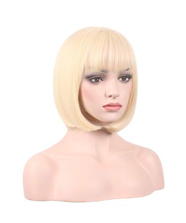 WildCos Short 12 Straight Synthetic Cosplay Wig - Blonde for Women - Buy Online on GoSupps.com