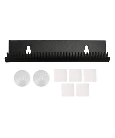Hair Extension Holder Acrylic Lightweight Hair Extension Display Braiding Hair Rack for Home Shops Wig Storage (Black)