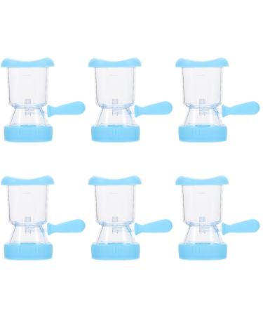 Healifty Glass Cleaner Accessories Care Remove Machine Cleansing Silicone Manually Effective Blue Rim for Tool Cups Myopia Washer Rinse Container Bath Makeup Kit Soak Cup Glasses Cleaner 8.5X6CMx6pcs Sky-bluex6pcs