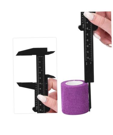 Healeved 10pcs Eyebrow Distance Caliper Tool Sliding Ruler Eyebrow Rulers Plastic Eyebrow Ruler Pp 21.00X7.30X0.50CM Black - Buy Online on GoSupps.com