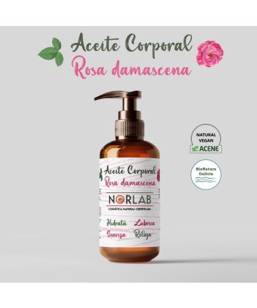 Body Oil Rose Damascus ORGANIC NORESENZA (BULGAR PINK) Moisturizes Softening Purifies Regenerates Reaffirms Cleanses - Buy Online on GoSupps.com