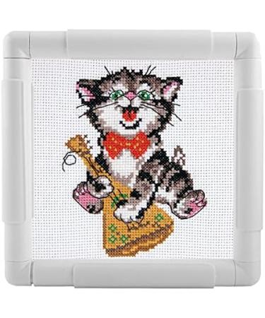 Square Rectangle Plastic Cross Stitch Frame - 27.9*27.9cm - Embroidery Needlepoint Tool - Buy Online on GoSupps.com