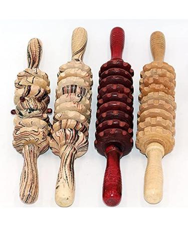 Premium Lefeindgdi Wooden Fascia Roller Trigger Point Muscle Pain Relief & Cellulite Treatment for Ultimate Comfort - Buy Online on GoSupps.com