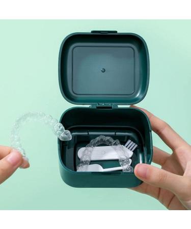 Rianpesn Prosthesenbadtui - Portable Leak-Proof Cleaning Case for Dentures | Ideal Travel Container for Artificial Teeth - Buy Online on GoSupps.com