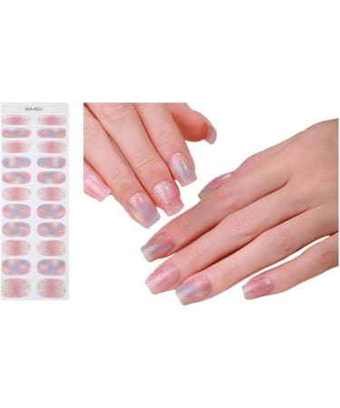 Ruarby French False Nails Stick on Nail Short Square Gradient Press on Nail DIY Art Accessories Display for Personal Style C39D29 - Buy Online on GoSupps.com