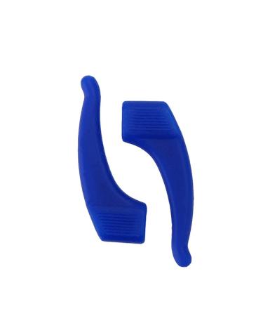 Willwa anti-slip-ear brass glasses glasses accessories glasses silicone handle temple tip holder glasses handle (color: blue size: 35 * 15mm)
