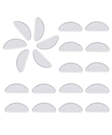 10 Pairs Adhesive Nose Pads Anti Slip Silicone Eyeglass Pads for Glasses Sunglasses Spectacles (Transparent 1 mm)