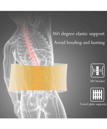 Tiiffy Lumber Brace Belt - Electrical Heating Vibration Massage Back Support for Sciatica & Herniated Disc Pain Relief - 110 cm for Men & Women - Buy Online on GoSupps.com