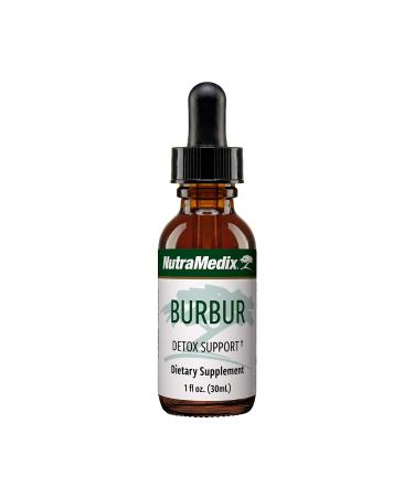 NutraMedix Burbur Detox Support Supplement - Desmodium Molliculum Extract Drops for Daily Cleanse - Focus Supplement & Fights Brain Fog - Vegan Cleanse & Detox Formula (1 oz / 30 ml)