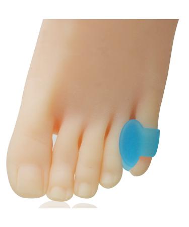 Mazlaz 12 Pieces Pinky Toe Separators  Gel Toe Separators Pinky Toe or Smaller Toes Protectors Relieve Pain from Rubbing  Corns  Blisters  Hammer Toes (Blue)