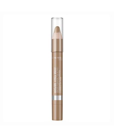Rimmel London Matitone Sopracciglia Brow Pomade Formato Maxi Formula Modulabile a Lunga Durata 001 Light 1.1 g