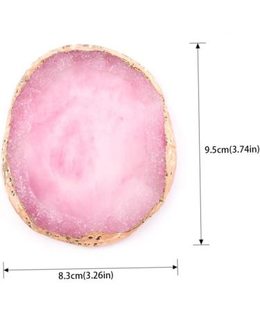 Nail Art Palette Nail Art Painting Gel Palette Resin Nail Art Palette Display Cosmetic Mixing Manicure Tool Pink - Buy Online on GoSupps.com