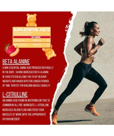 Best Tasting Pump Gummies for Men & Women | Intense Endurance & Strength | Stackable Pre Workout | 40 Gummies 10 Servings - Buy Online on GoSupps.com