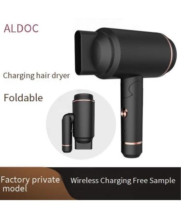 Rechargeable Wireless Portable Hair Dryer Mini Electric Travel Hair Dryer with USB Charging Port for Men and Women Black - Buy Online on GoSupps.com