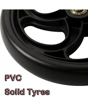 Wheelchair Front Wheel 5Inch 6Inch 8Inch Wheelchair Front Wheels Manual Wheelchair Replacement Wheels Solid Wheels 1 Pair/Black/6Inch(5Inch) 5Inch Black - Buy Online on GoSupps.com