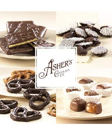 Asher's Chocolates  Chocolate Covered Grahams  Gourmet Sweet and Salty Candy  Individually Wrapped Snack  Family Owned Since 1892 (Dark Chocolate  18 Count) Dark Chocolate 1.02 Ounce (Pack of 18) - Buy Online on GoSupps.com