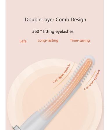 Buy Electric Heated Eyelash Curler - Waterproof Rechargeable Lash Curlers with Comb for Perfect Makeup | International Shipping - Buy Online on GoSupps.com