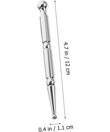Healeved 2 Piece Massage Pencil Set - Full Body & Face Massager Manual Shiatsu & Trigger Point Tools - Brass & Silver - International Shipping - Buy Online on GoSupps.com
