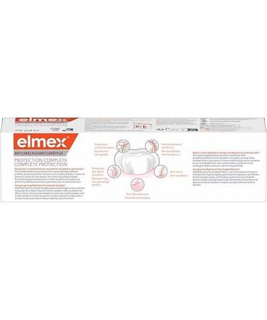  ELMEX ELMEX - Elmex Anti-Cavity Plus Complete Care Toothpaste - Remineralizes Enamel - Protects sensitive teeth and gum irritation - 75 ml - Buy Online on GoSupps.com