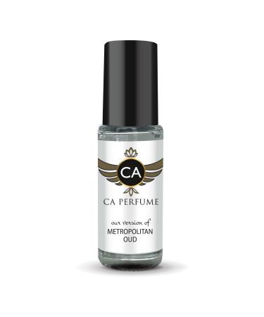 CA Perfume Impression of Metropolitan Oud for Women Perfume Oil Amber Scent Long Lasting Perfumes for Women Travel Size Mini Perfume Sample TSA Ready Body Oil Roll-on 0.14 Fl Oz 4ml