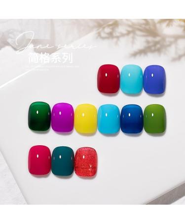 15ml Polish Set All for Manicure Base Top Coat UV LED Gel Varnish Soak Off 12color Nail Art Gel Nail Polish - (Color: 06) - Buy Online on GoSupps.com