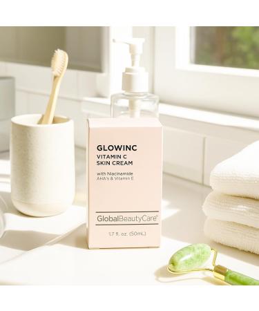 Global Beauty Care Vitamin C - Skin Cream with Niacinamide AHA & Vitamin E 1.7 fl oz 50ml Glowing 1.7 Fl Oz (Pack of 1) - Buy Online on GoSupps.com