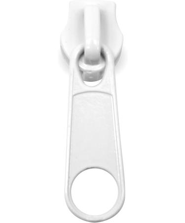 Buy Doja Barcelona Zipper Slider #3 - 25mm White (Pack of 30) | Ideal for Sewing Clothing Coats Jackets & More - Buy Online on GoSupps.com