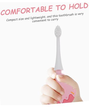 Shop FRCOLOR Pink Child Silicone Toothbrush | Portable Teeth Cleaning Brush for Kids - Buy Online on GoSupps.com