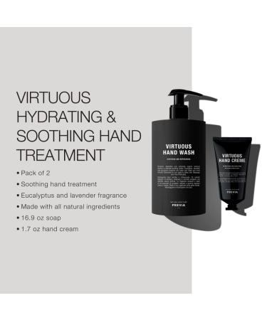 PREVIA Virtuous Soap Set | Soothing Hand Wash & Hydrating Hand Creme - International Shipping Available - Buy Online on GoSupps.com