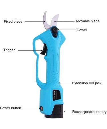 Electric Pruning Shears 16.8V 2Ah 0-25Mm Alloy Steel Professional Cordless Tree Branch Cutter Scissors Flowering Bushes Trimmers Small Gift - Buy Online on GoSupps.com