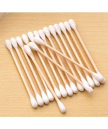 100% Cotton Wooden Cotton Swabs - Disposable Double Head Makeup Swabs (400) | Best for Beauty & Clean - Buy Online on GoSupps.com