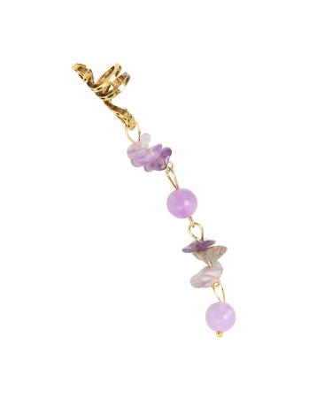 Purple Hair Dreadlocks Pendant - 5pcs Feather Dreadlocks Jewelry for Banquets | International Shipping - Buy Online on GoSupps.com