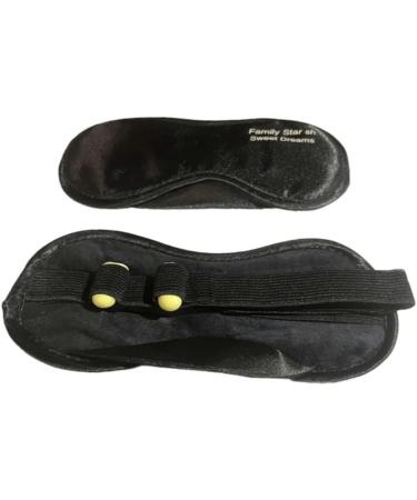 Family Star SH Silk Sleep Mask - Super Smooth Eye Mask in Black - Buy Online on GoSupps.com