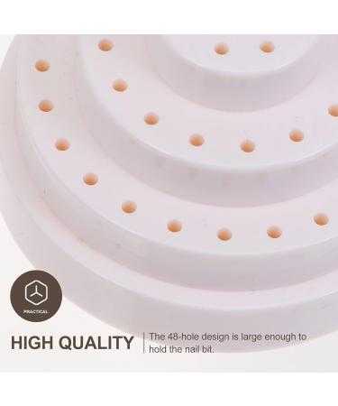 Beaupretty Nail Drill Bit Holder Box - 2 Pieces 48 Slot Storage for Nail Drilling - Perfect for Gel & Acrylic Nails - Buy Online on GoSupps.com