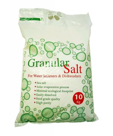 GABZ 10kg Pure Granular Dishwasher Salt: | Essential for Spotless Dishes | Prevents Limescale Build-Up | Compatible with All Dishwasher Brands (1)