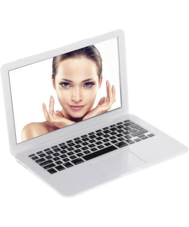 Small Mirror Compact 1PC Laptop Shaped Makeup Mirror Mini Pocket Mirror Portable Compact Makeup Mirror Cosmetic Beauty Tool For Travel Use(White) - Buy Online on GoSupps.com