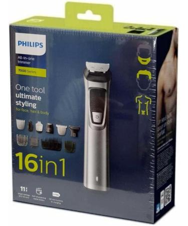 Philips Multigroom Series 7000 MG7736/13 Silver - 16-in-1 Face, Hair & Body Trimmer - Buy Online on GoSupps.com