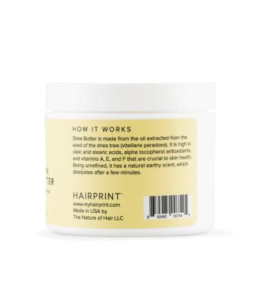 Hairprint African Shea Butter | Nourishing Face Skin & Scalp Treatment | Pure Shea Oil from Vitellaria Paradoxa | Unrefined Dye-Free Non-Toxic (4 Fl Oz) - Buy Online on GoSupps.com