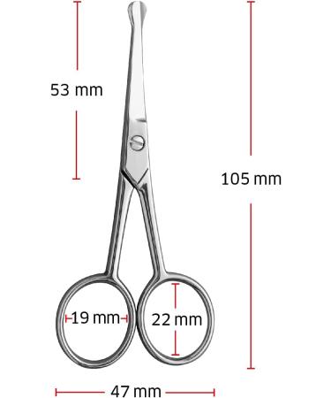 ZWILLING Stainless Steel Nose & Ear Hair Scissors with Rounded Tip - Buy Online on GoSupps.com