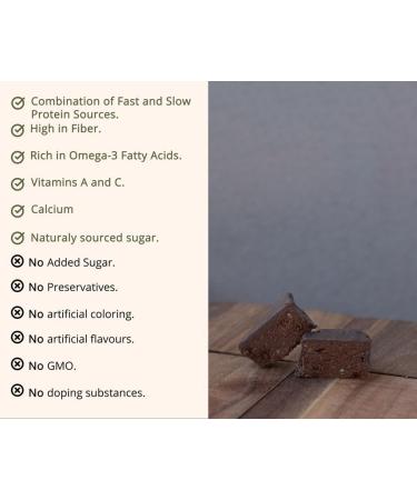 F&S Low Sugar Brownie Protein Bar | Whey Casein Omega 3 Vit A Vit C Calcium | 20 g Pack of 30 | 6 Flavors - Buy Online on GoSupps.com