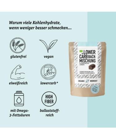 Organic Low-Carb Workout Bread Alternative 10 Pack | Vegan Gluten-Free High Fiber Bio | 350g Each - Buy Online on GoSupps.com