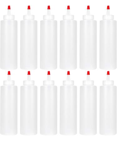 Echwave 12PC Squeeze Squirt Condiment Bottles for Sauces - 16 Ounces - Perfect Containers for Ketchup Barbecue Sauces Syrup - Buy Online on GoSupps.com
