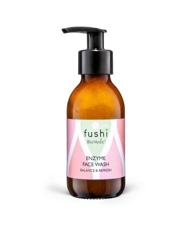 Fushi Biovedic Enzyme Face Wash 150ml | Fresh Pressed | Ayurvedic Herb Manjisthta Vanshlochan Stem & Rice Bran Oil | Best for Gentle Exfoliation Dull Skin & Balance Skin PH | Manufactured in The UK