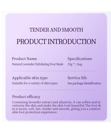 Foot Peel Mask 6 Pack - Lavender Infused Exfoliating Foot Care for Soft, Callus-Free Feet - Callus Repair and Dead Skin Removal Treatment for Men and Women - Buy Online on GoSupps.com